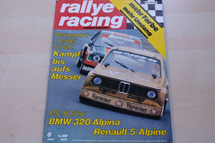 Deckblatt Rallye Racing (06/1976)
